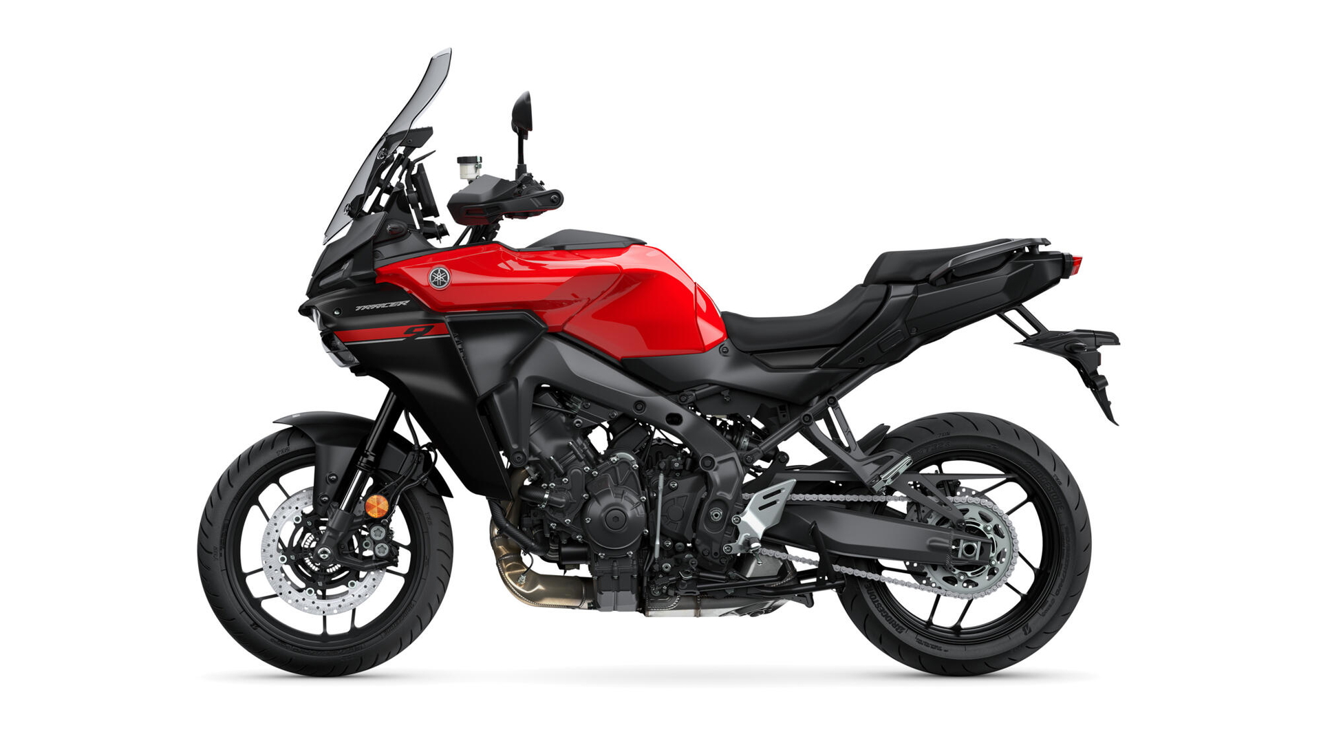 Crossover Yamaha Tracer 9, diseño aerodinámico y tecnología punta.