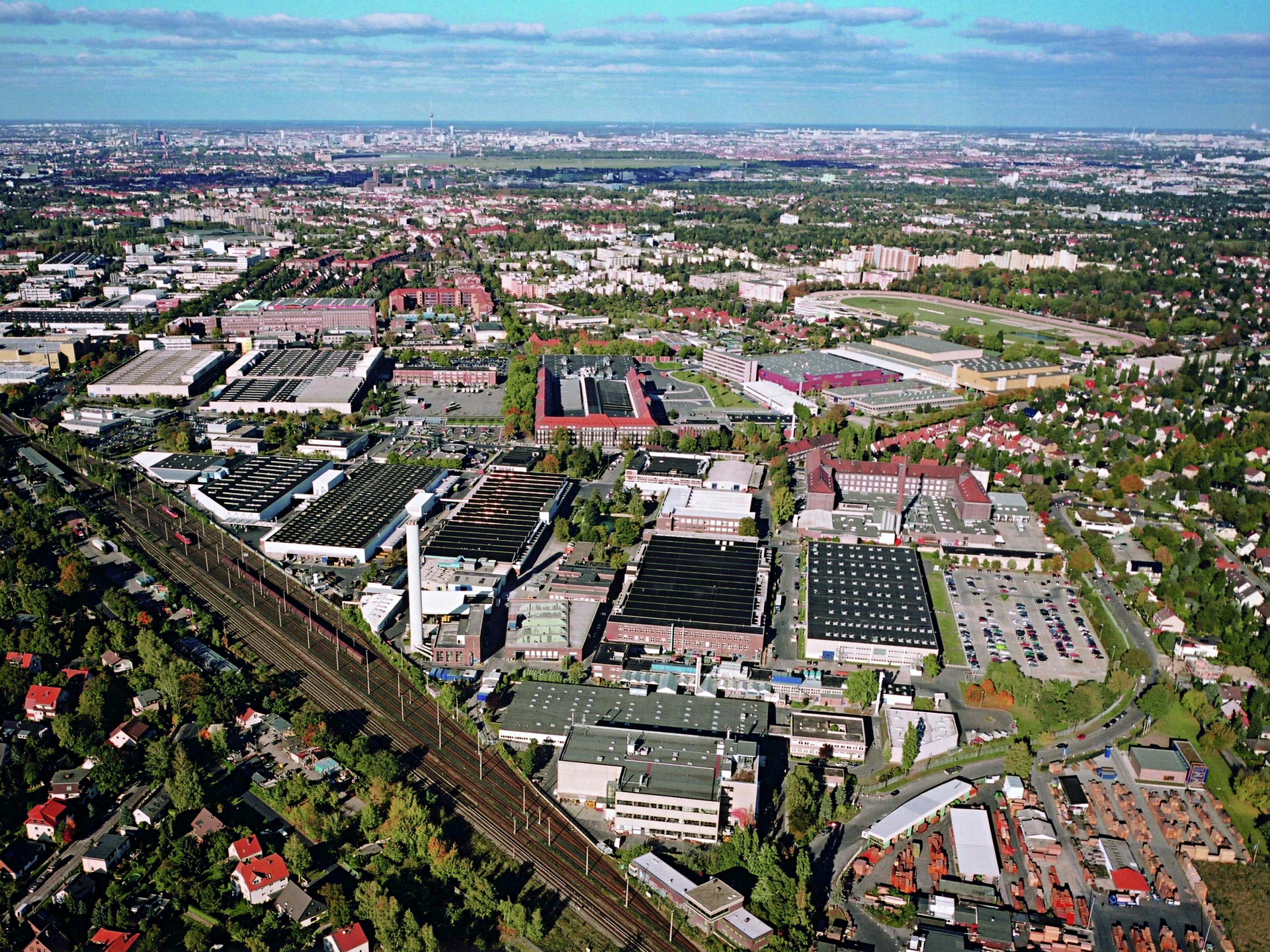 Vista aérea de las instalaciones de producción de Mercedes.