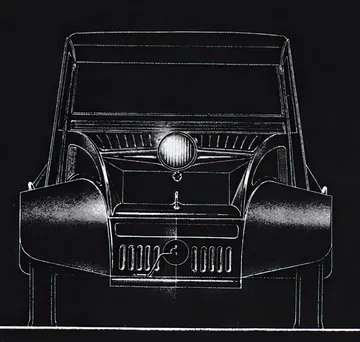 Prototipo del Citroën 2CV con un diseño distintivo de monofaro.