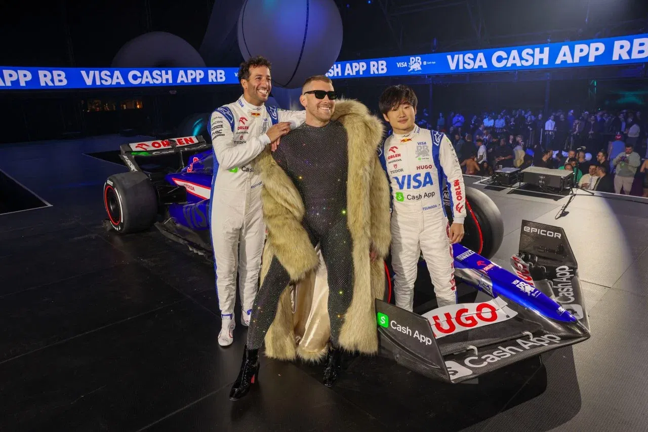 2024 Visa Cash App RB Car Launch in Las Vegas 2024 Visa Cash App RB Car Launch in Las Vegas