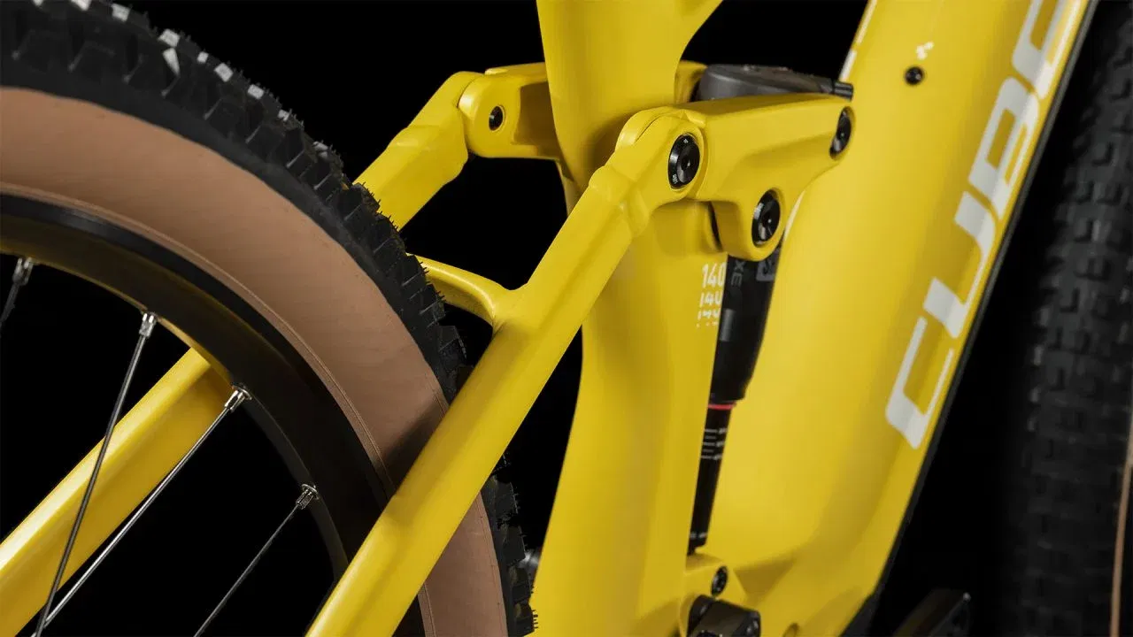 Detalle del cuadro de la ebike Cube Stereo Hybrid 3. Detalle del cuadro de la ebike Cube Stereo Hybrid 3.
