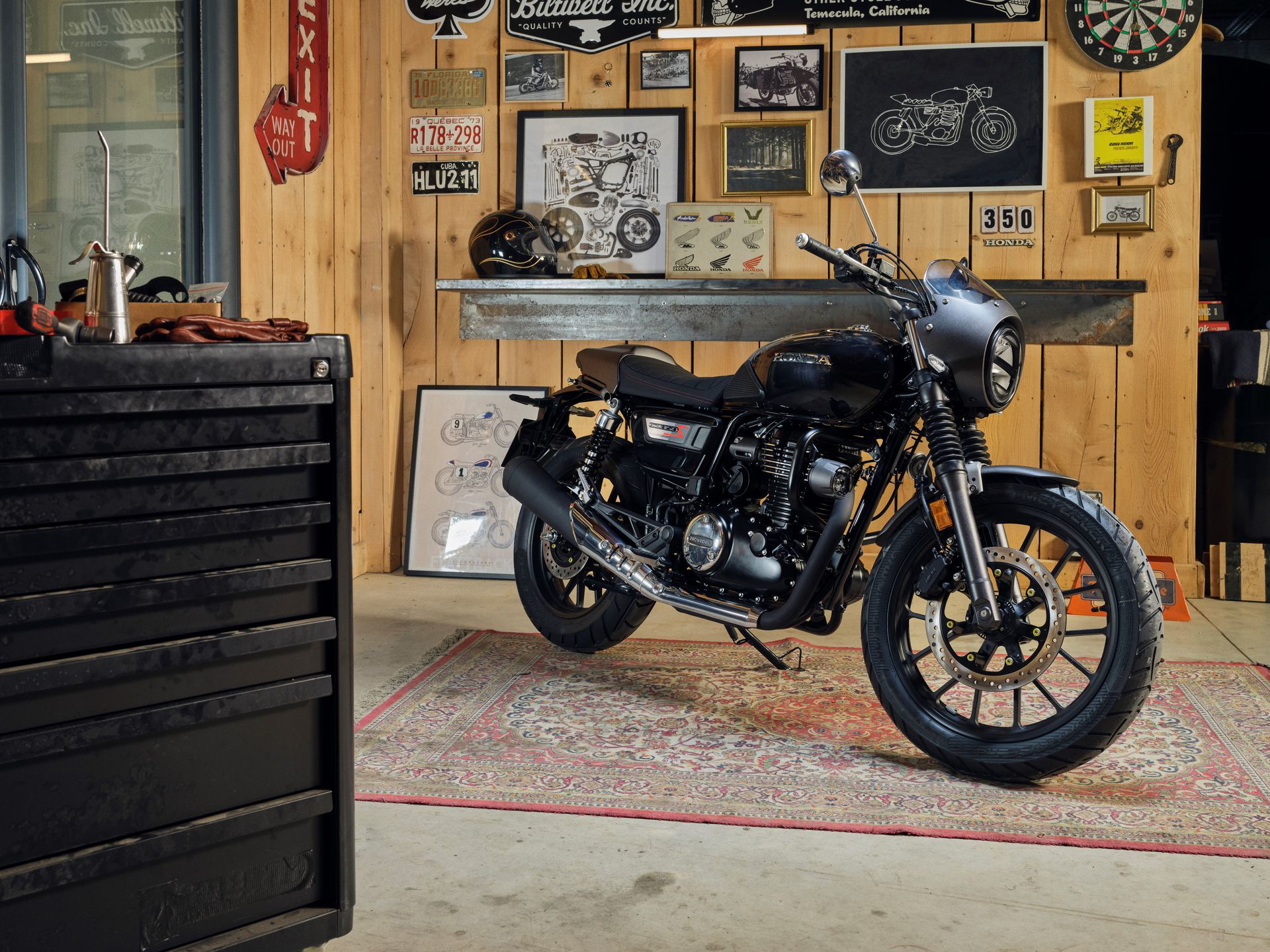 Honda GB350S: estilizada montura neoclásica con autonomía de 600 km.