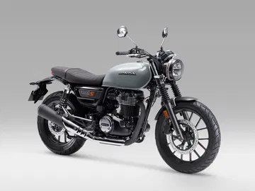 Vista lateral de la Honda GB350S, ergonomía y estilo retro.