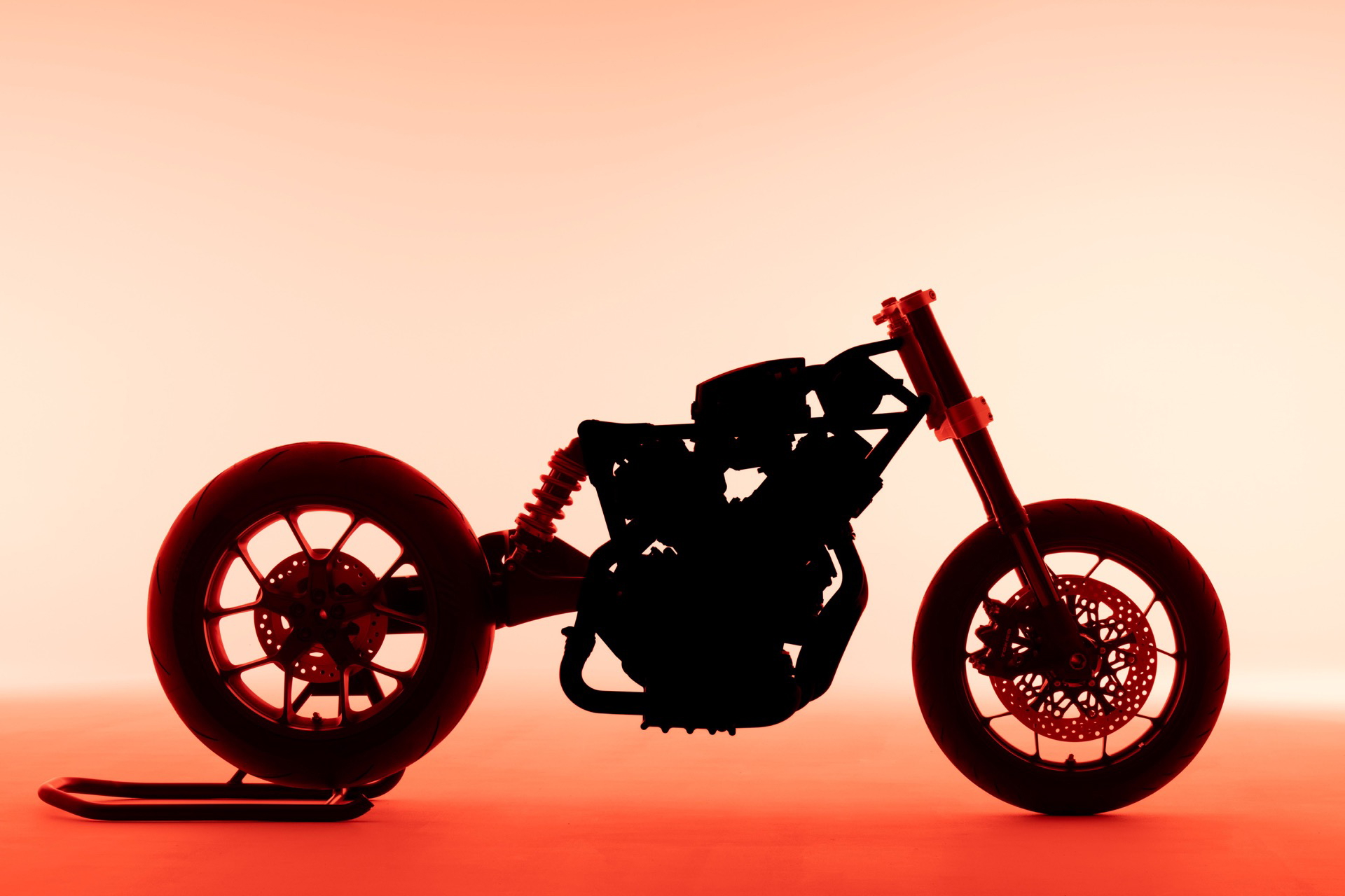 moto honda con motor V3 y turbo eléctrico exclusivo