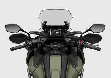 Vista detallada del panel de instrumentos de la Honda NC750X, que ofrece información clara y accesible.