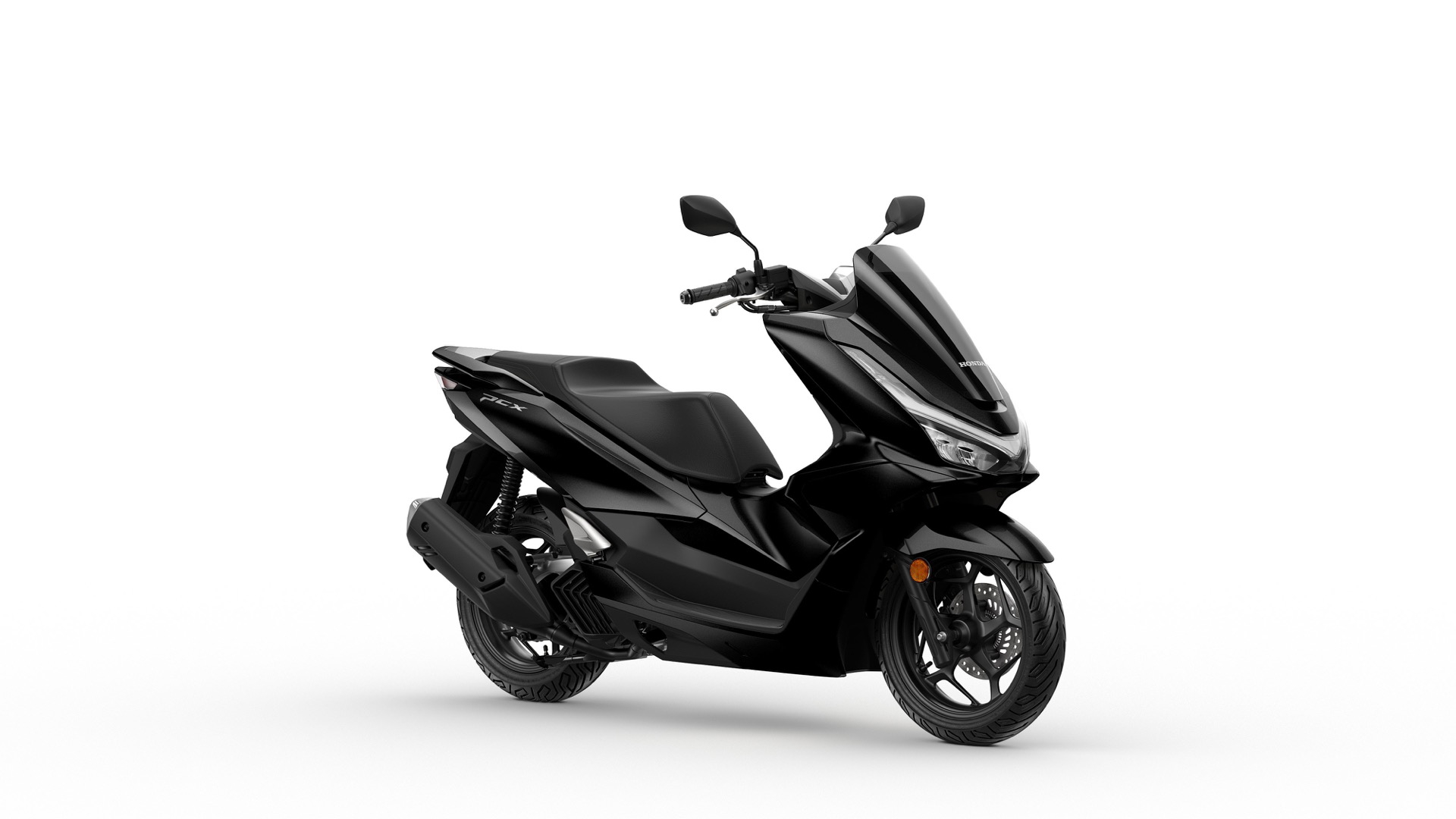 Vista lateral del scooter Honda PCX 125 2025, diseño elegante y funcional