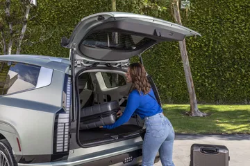 El Ioniq 9 destaca por su amplio maletero, ideal para familias modernas.