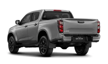 Vista trasera y lateral del Isuzu D-MAX, destaca su robustez y diseño funcional.