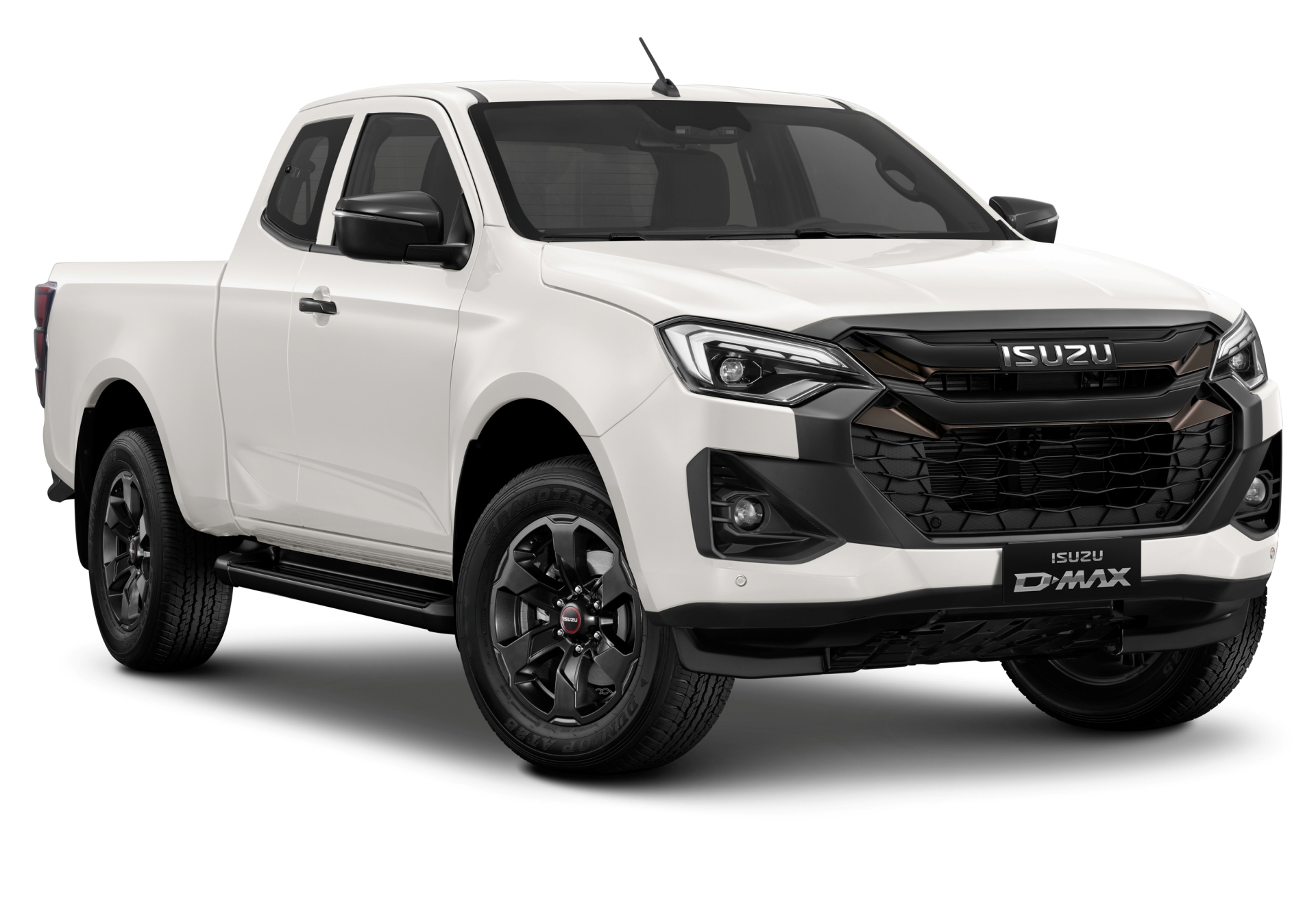 Vista lateral y frontal del Isuzu D-MAX 2025, un todoterreno robusto y versátil