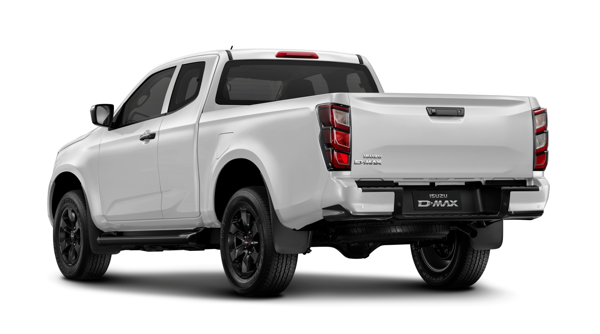 Vista trasera y lateral del Isuzu D-MAX 2025, destacando su robustez y diseño práctico.