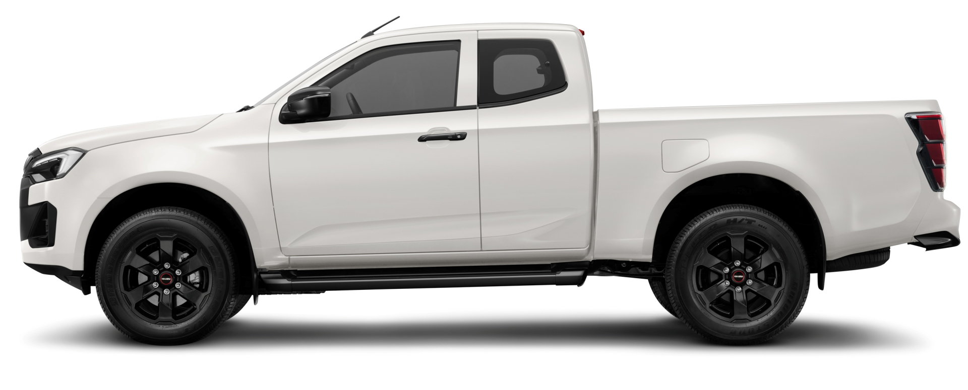 Vista lateral del Isuzu D-MAX 2025, destacando su diseño robusto y funcional.