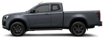 Vista lateral del Isuzu D-MAX, destacando su diseño robusto y moderno.