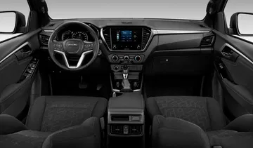Apartamento interior del Isuzu D-MAX, diseñado para funcionalidad y confort en cualquier aventura.