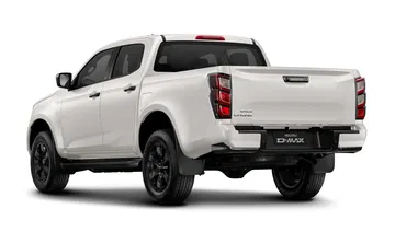 Vista lateral y trasera del Isuzu D-MAX 2025, ideal para el trabajo y aventuras todoterreno.