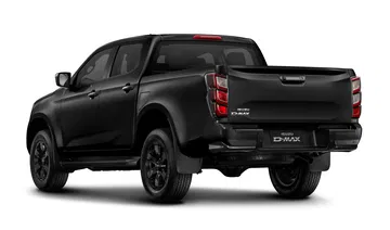 Vista trasera y lateral del Isuzu D-MAX 2025, destaca por su robustez y diseño funcional.