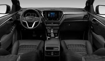 Moderno interior del Isuzu D-MAX 2025, con diseño ergonómico y materiales de calidad.