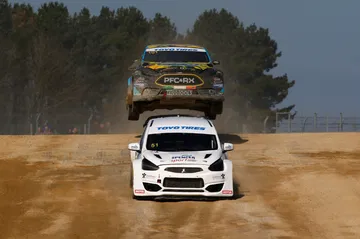 Vista dinámica del Mitsubishi Mirage R5 en plena competición