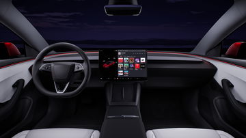 Interiores modernos y minimalistas del Model 3, con tecnología intuitiva.