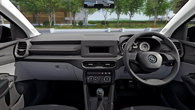 Interior del Skoda Kylaq, moderno y funcional, ideal para familias. 
