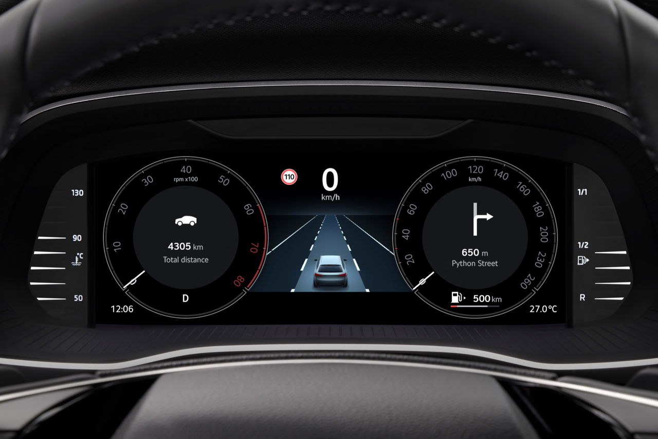 Pantalla digital del Skoda Octavia Combi 2025, intuitiva y moderna.