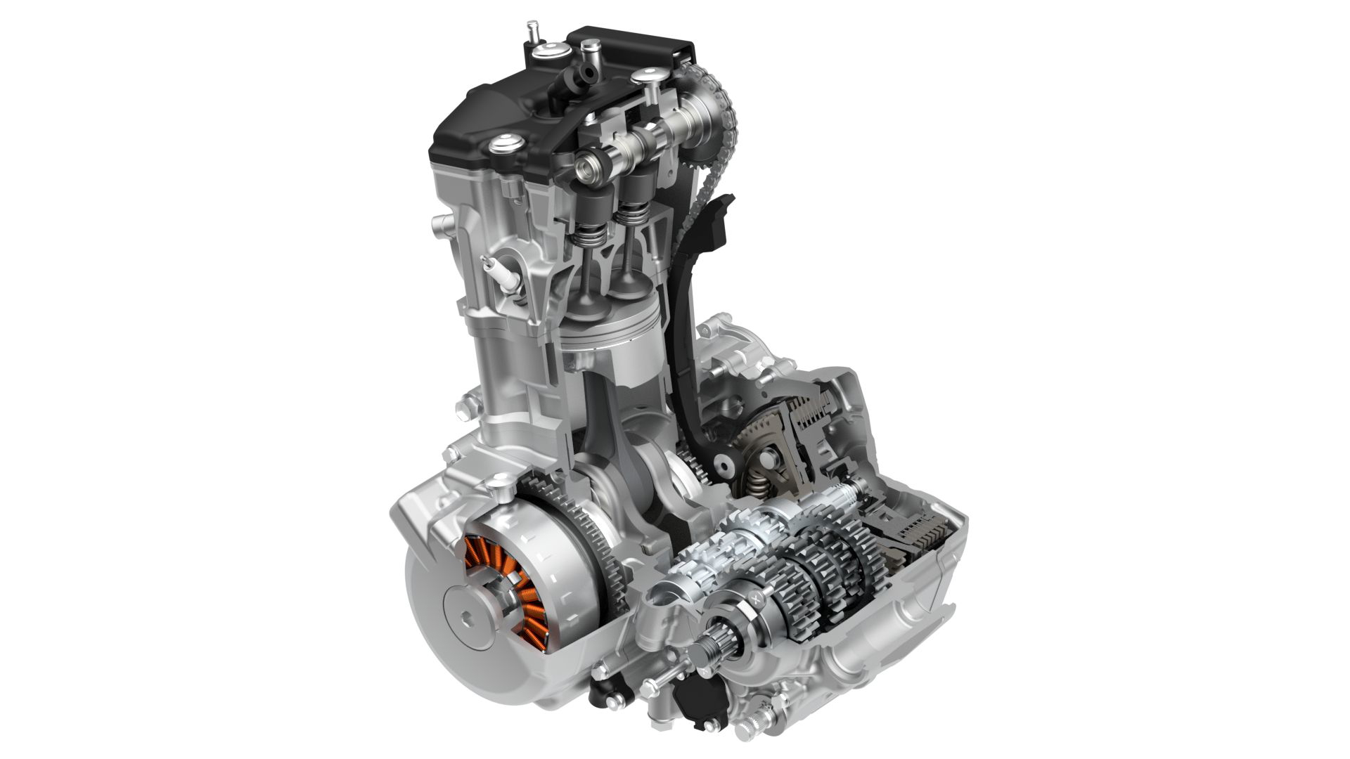 Motor potente y ligero que potencia el rendimiento del Suzuki DR-Z4SM.