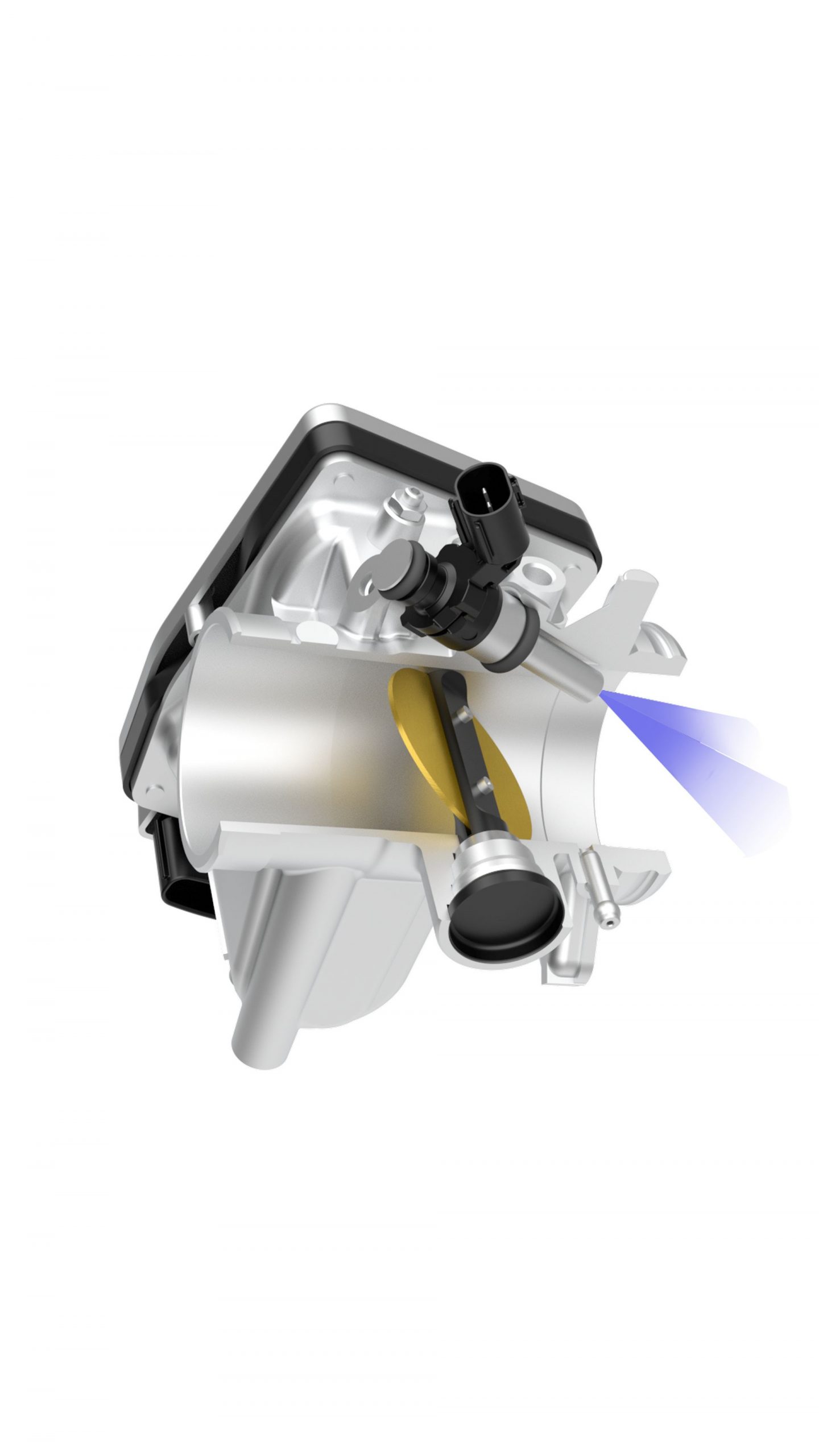 Vista detallada del sistema de escape de la Suzuki DR-Z4SM, eficiente y de rendimiento.