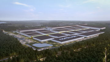 Vista del nuevo proyecto de baterías sostenibles de Volkswagen y Northvolt.