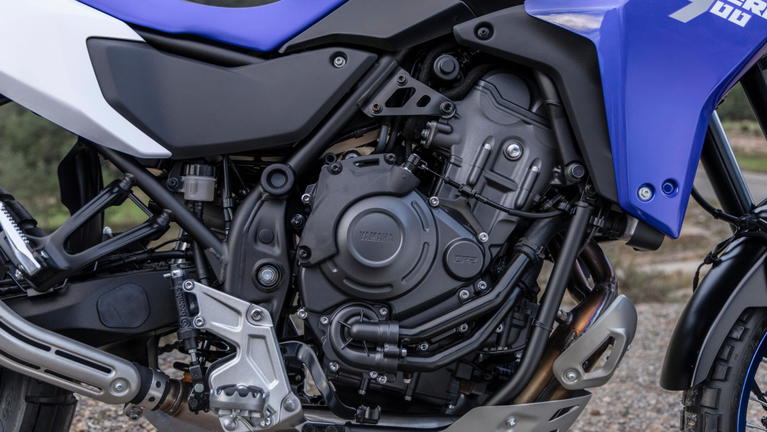 Renovado motor de la Yamaha Tenere 2025, sin&oacute;nimo de fiabilidad.