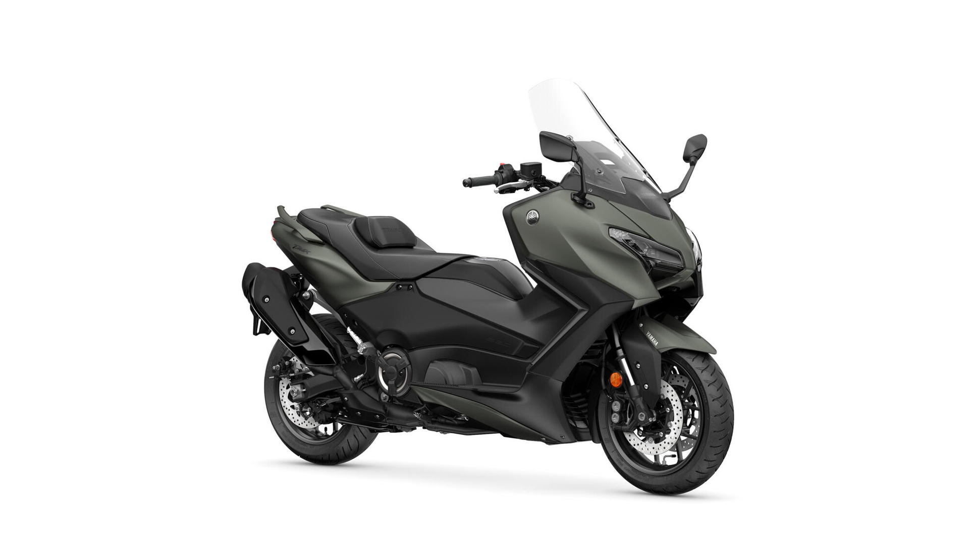 La Yamaha TMAX se muestra en su esplendor lateral, diseño vanguardista y deportivo.