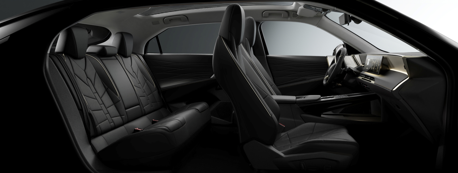 Vista interior del DS, destaca sus asientos elegantes y deportivos.