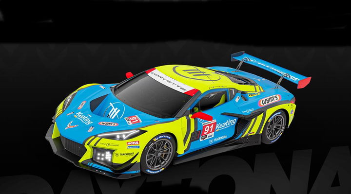 El Corvette GTD Pro de TF Sport y Trackhouse Racing listo para Daytona.