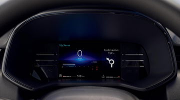 Panel de instrumentos digital del Renault Clio, con información centralizada y tecnología moderna.