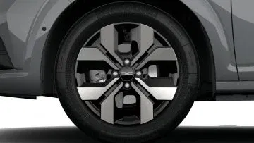 Rueda del Dacia Sandero 2023, diseño moderno y atractivo. Rueda del Dacia Sandero 2023, diseño moderno y atractivo.