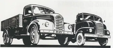 Dos icónicos modelos de la marca Ebro, representando la robustez del transporte español.