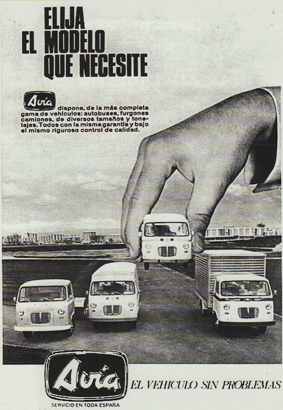 Publicidad del vehículo Auria, símbolo de calidad y versatilidad en España.