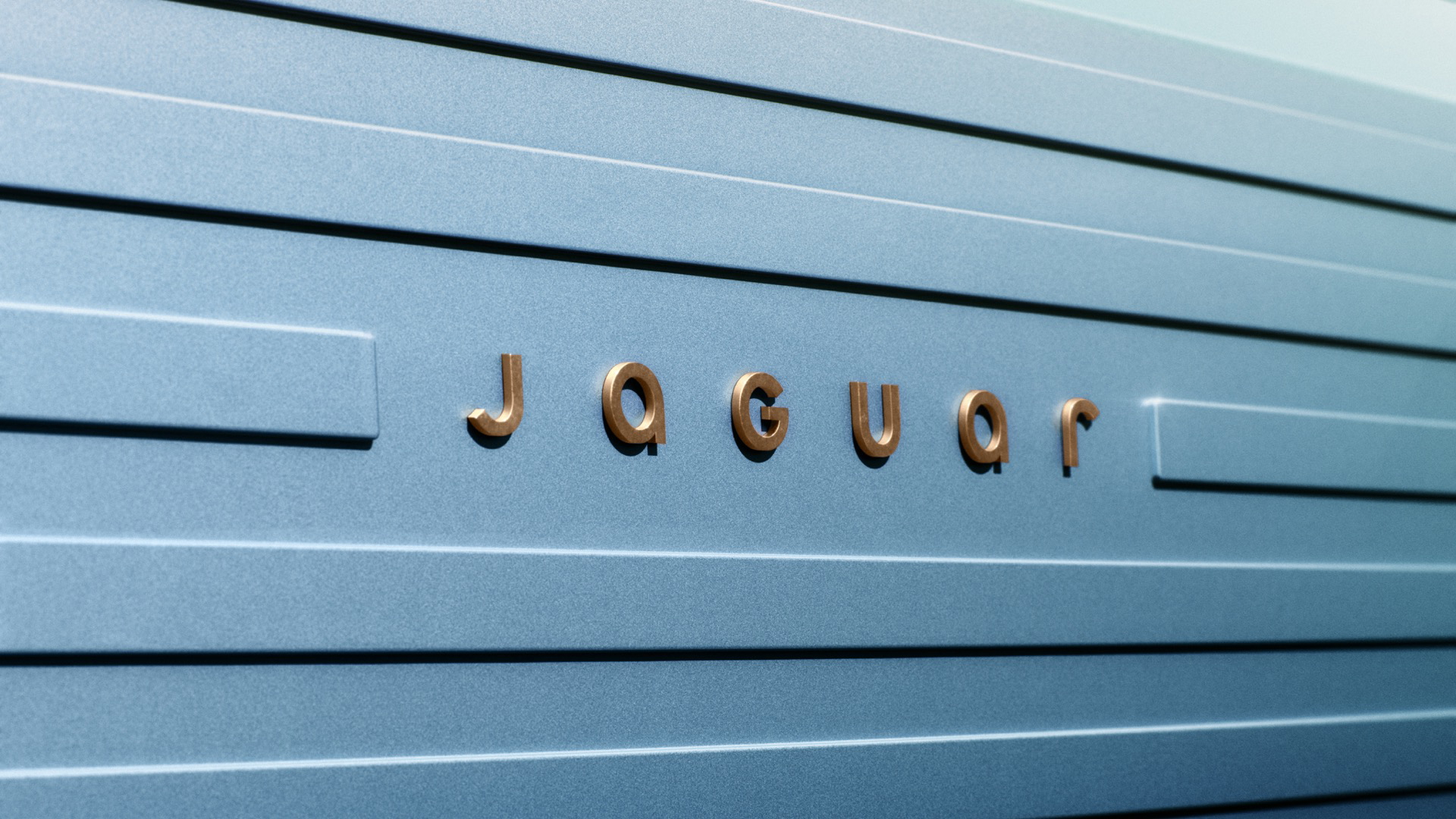 Logotipo de Jaguar en un diseño elegante y futurista.