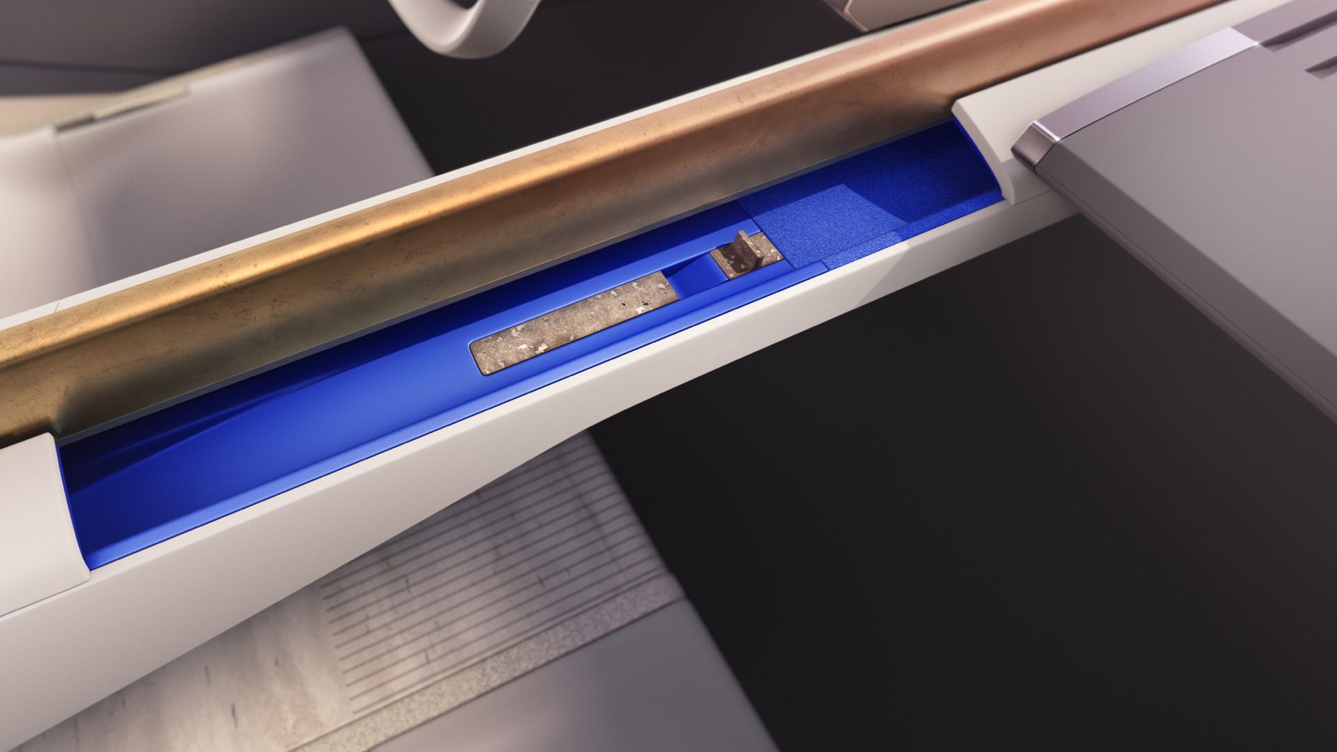 Vista del interior que destaca el acabado y la tecnología avanzada de Jaguar.