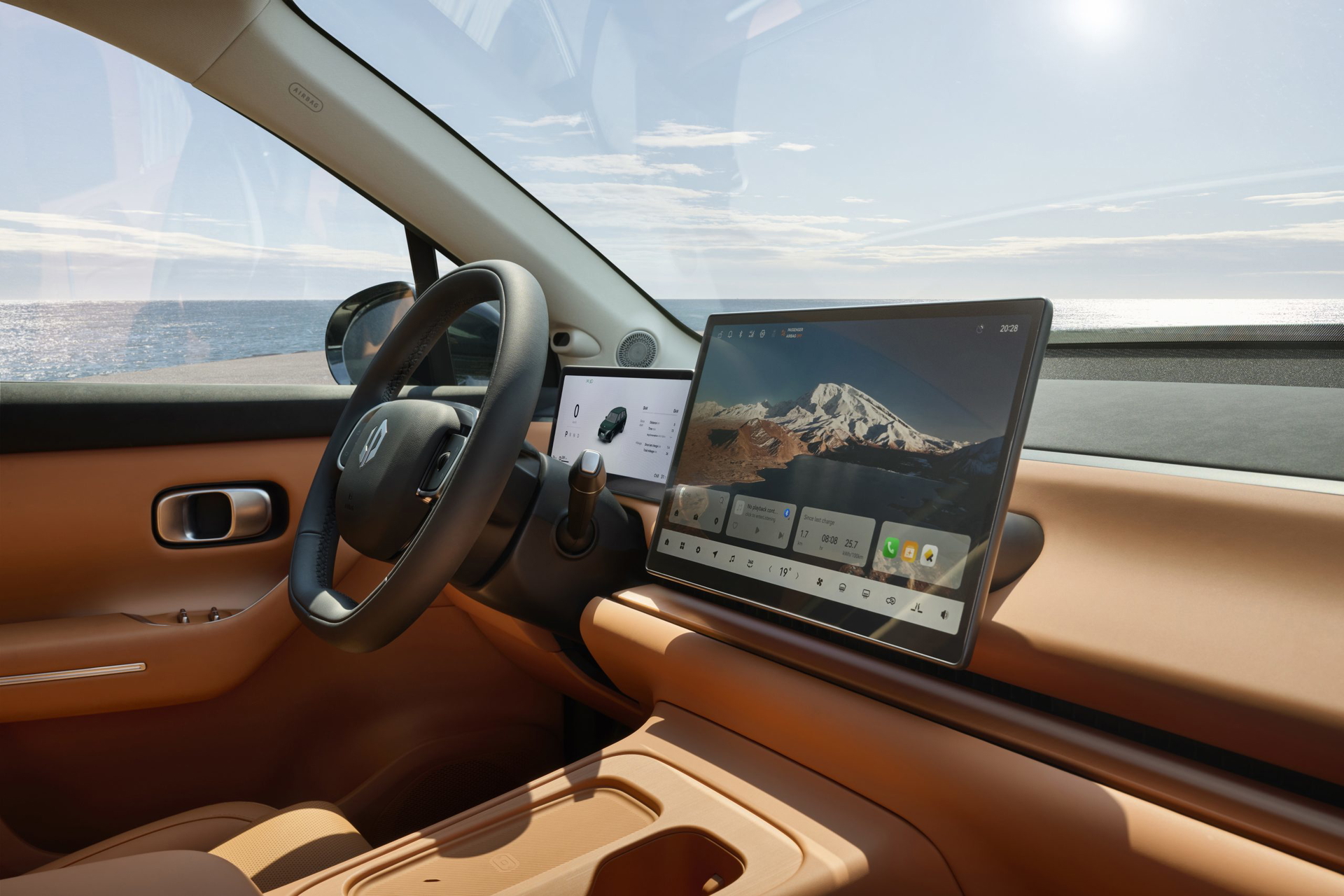 Interior del LEAPMOTOR C10 REEV, con enfoque en calidad y tecnología.