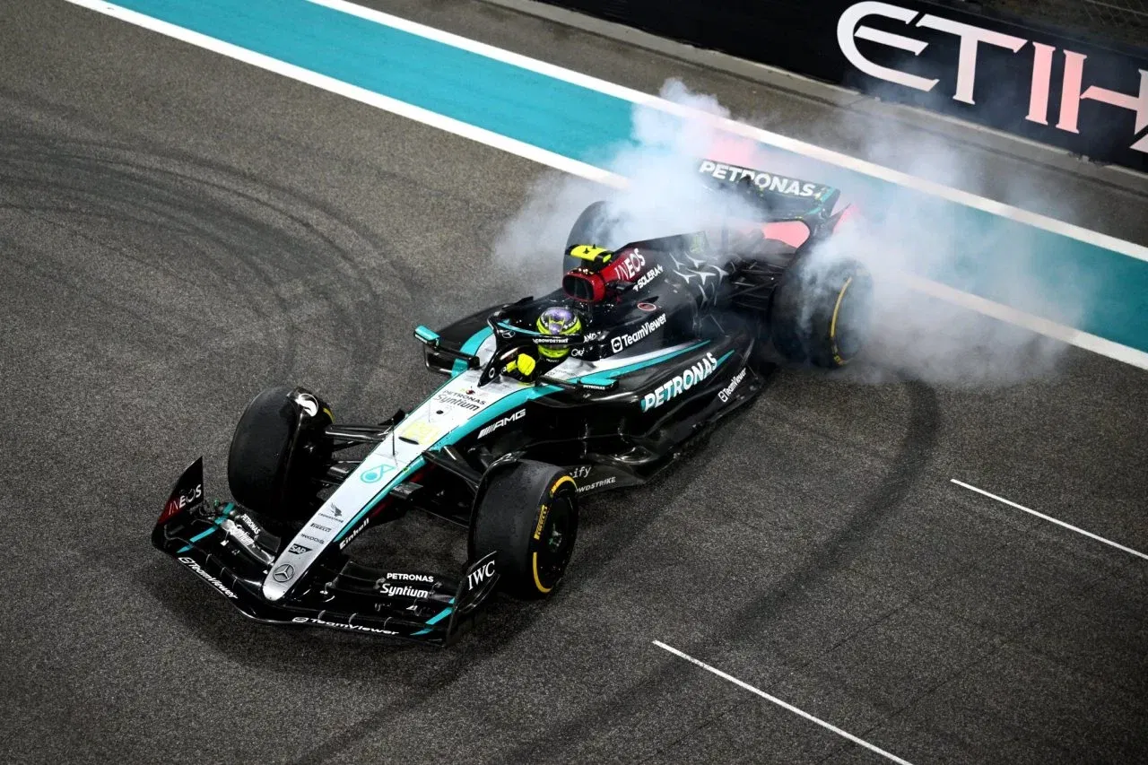 Lewis Hamilton en Abu Dabi 2024