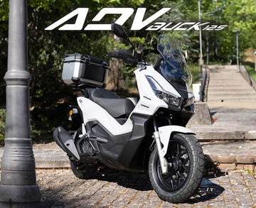 La Linhai ADV Buck 125 se destaca por su diseño moderno y funcional.