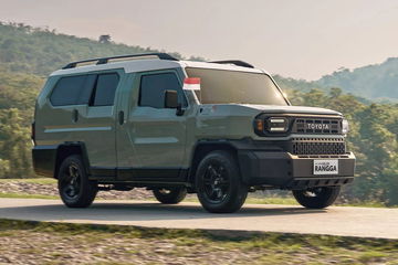 Vista del todoterreno Toyota con un diseño robusto y funcional