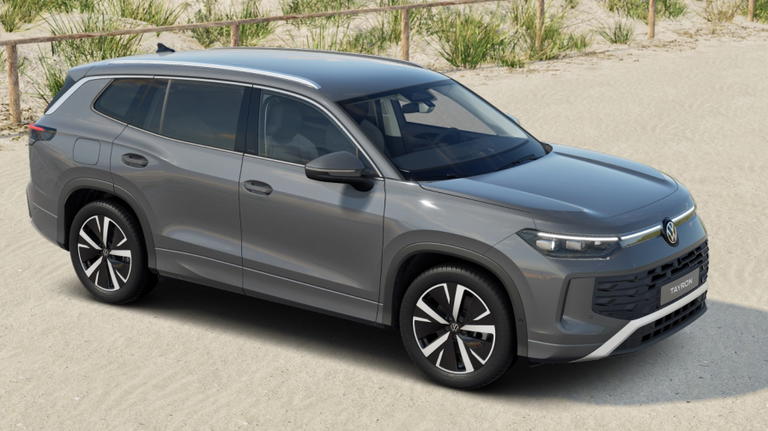 El VW Tayron se destaca con un dise&ntilde;o moderno y robusto, ideal para familias.
