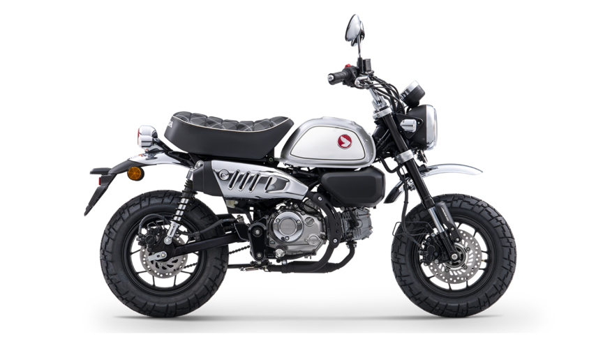 La Honda Monkey 125 destaca por su diseño clásico y divertido, ideal para aventuras urbanas.