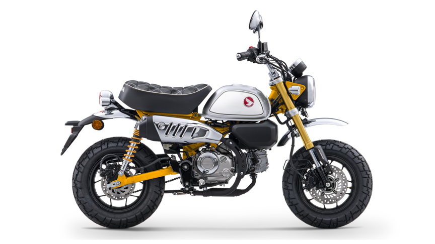 La Honda Monkey 125 CC destaca por su diseño compacto y juguetón.