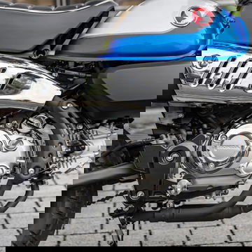 Vista del motor que destaca la calidad de acabados y diseño del Honda Monkey 125.