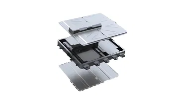 Imagen del sistema de baterías que permite al SUV hibrido operar en modo completamente eléctrico.