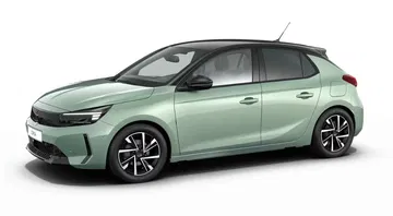 Opel Corsa YES en una vista lateral que destaca su diseño moderno. Opel Corsa YES en una vista lateral que destaca su diseño moderno.