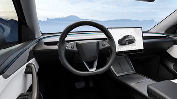 Interior del Tesla Model Y 2025 destaca por su diseño minimalista y tecnología avanzada