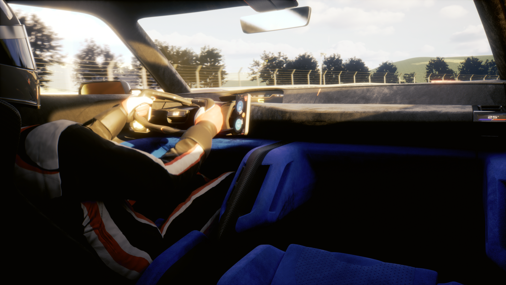 Vista interior del Toyota FT-Se, destacando su diseño y tecnología orientadas al conductor.