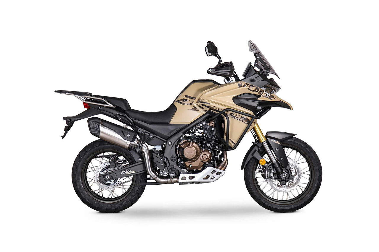 Este SUV de dos ruedas ofrece 63 CV y un diseño robusto, ideal para aventuras. 